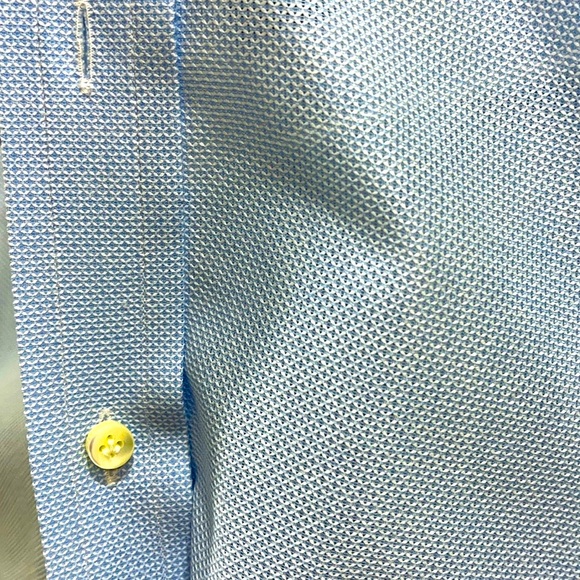 Thom Sweeney Men’s Sky Blue 100% Cotton Handmade Button Down Shirt. 17/43. - Picture 5 of 12